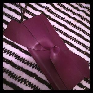 Purple Leather Clutch Bag!
